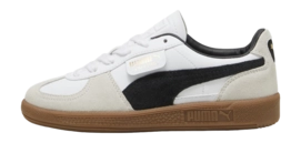 PUMA Youth Palermo Lth PUMA White Vapor Gray Gum
