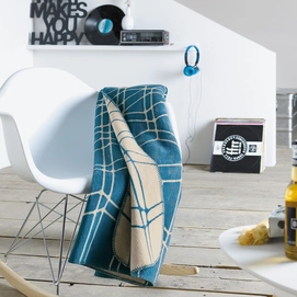 Jacquard Decke Ibena Sorrento Aqua