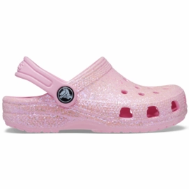 Sandale Crocs Classic Glitter Clog Babys Flamingo-Schuhgröße 22 - 23