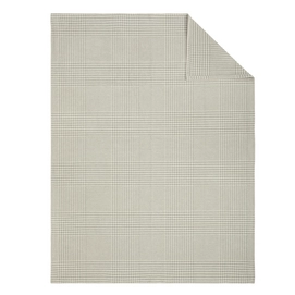 Jacquard Decke Ibena Doubleface Wolllust Hellgrau