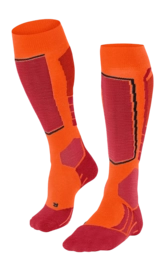 Skisocken Falke SK2 Intermediate Herren Flash Orange 24