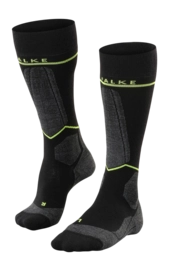 Skisokken Falke Men SK Compression Wool Black-Lightning