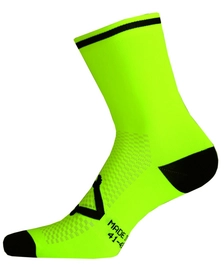 Wielrensokken Nalini Lampo Fluo Geel