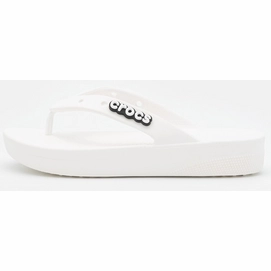 Slipper Crocs Women Classic Platform Flip White