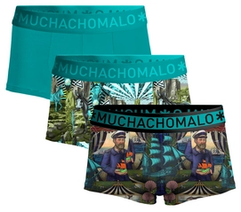 Boxershorts Muchachomalo Trunk Captain Donkey Herren Print Print Green (3er-Pack)