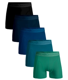 Boxershort Muchachomalo Men Light Cotton Solid Black Blue Green ( 5-Pack ) '24