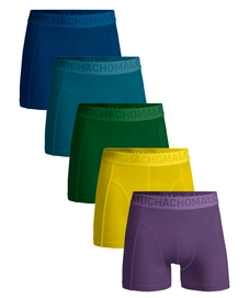 Boxershorts Muchachomalo Light Cotton Solid Herren Blue Green Yellow Purple (5er-Pack)