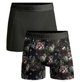 Boxer Muchachomalo Homme Print Solid Print Grey (Lot de 2)