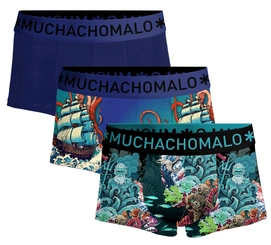 Boxer Muchachomalo Homme Trunk Water Elements Print Print Blue (Lot de 3)