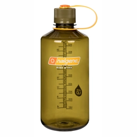 Trinkflasche Nalgene Narrow Mouth Loop Top Clear 1L Olive