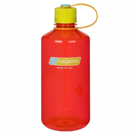 Gourde Nalgene Narrow Mouth Loop Top Clear 1L Pomegranate