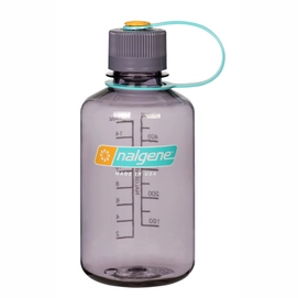 Water Bottle Nalgene Narrow Mouth Loop Top Clear 0.5L Aubergine
