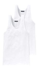 Maillot de Corps Schiesser Homme 103401 Authentic White (Lot de 2)