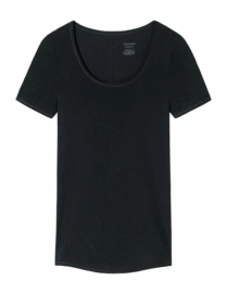 T-Shirt Schiesser Femme 155413 Personal Fit Black