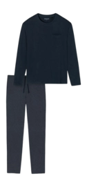Pyjama Schiesser Men 159633 Ebony Blue