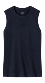 Débardeur Schiesser Homme 164104 Long Life Soft Blue Black