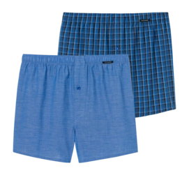 Boxer Schiesser Homme 180500 Multi Royal Blue (Lot de 2)