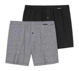 Boxer Schiesser Homme 180931 Multi Black (Lot de 2)