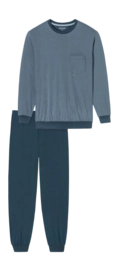 Pyjama Schiesser Homme 181156 Confort Essentiels Bluegrey