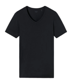 T-Shirt Schiesser Homme 181531 Premium Modal Black