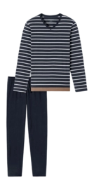 Pyjama Schiesser Men 181928 Casual Nightwear Nightblue