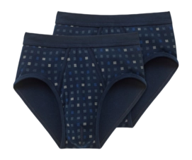 Sous-Vêtement Schiesser Homme 225167 Essentiels Navy (Lot de 2)