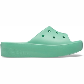 Flip Flop Crocs Classic Platform Slide Damen Jade Stone