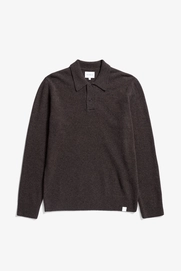 Polo Norse Projects Homme Merino Lambswool Polo Heathland Brown
