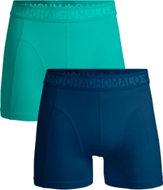 Boxershort Muchachomalo Men Solid Blue/Blue ( 2-Pack ) '24