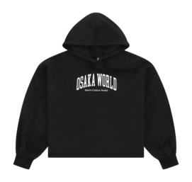Hoodie Osaka Women Cropped College Black '25
