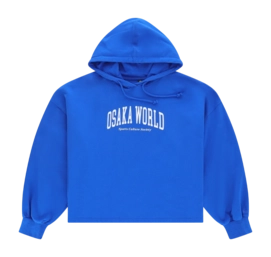 Kapuzenpullover Osaka Cropped Hoodie College Damen Princess Blue