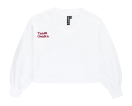 Jumper Osaka Women V Neck Cropped White