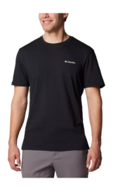 T-Shirt Columbia Men North Cascades Short Sleeve Tee Black/Hex Flag