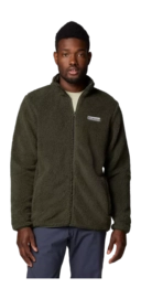 Vest Columbia Men Rugged Ridge III Sherpa Full Zip Greenscape