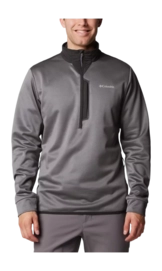 Vest Columbia Men Tech Fleece Half Zip City Grey/Black