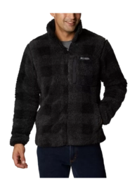 Zip Sweatshirt Columbia Men Winter Pass Printed Fleece II Black Check