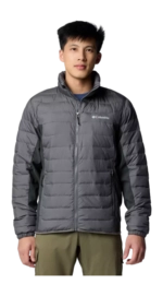 Jas Columbia Men Powder Lite II Hybrid Jacket City Grey/Shark