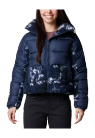 Jas Columbia Women Leadbetter Point II Print Sherpa Hybrid Collegiate Navy