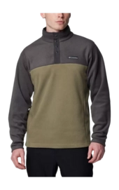 Zip Sweatshirt Columbia Men Steens Mountain Half Snap II Stone Green/Shark
