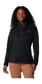 Vest Columbia Women Benton Springs 1/2 Snap Pull Over II Black