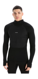 Pull à Capuche Icebreaker Homme ZoneKnit Insulted LS Black