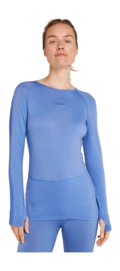 Maillot de Corps Icebreaker Femme ZoneKnit 200 LS Crewe Baja Brilliant Carbon