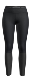 Legging Icebreaker Women ZoneKnit 200 Black Jet Heather Carbon