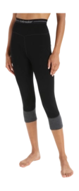 Legging Icebreaker Women ZoneKnit 260 Legless Black Jet Heather Carbon