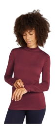Maillot de Corps Icebreaker Femme 260 Tech Ls Turtleneck Port