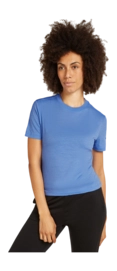 T-Shirt Icebreaker Femme Merino 150 Tech Lite III SS Crop Tee Baja