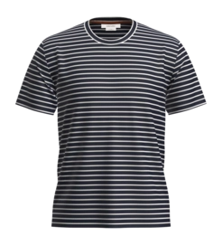 T-Shirt Icebreaker Homme Merino 125 Cool-Lite Drayden SS Tee Stripe Midnight Navy Snow