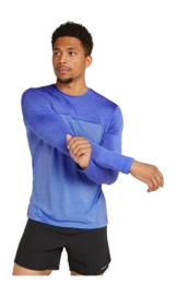 Ondershirt Icebreaker Men Merino 125 Cool-Lite Sphere LS Tee CB Baja/Brilliant/CB