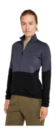 Vest Icebreaker Women Merino 400 RealFleece Descender LS Z Graphite/Black/CB
