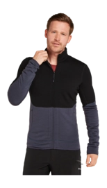 Gilet Icebreaker Homme Merino 400 RealFleece Descender LS Z Black/Graphite/CB